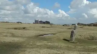 The Hurlers Ancient Monument Stones The Minions Bodmin Moor Cornwall UK