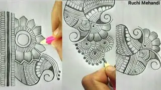 Simple Full Hand Mehandi Design For Beginners || Easy Arabic Mehandi Design || Ruchi Mehandi 2020