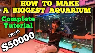 How To Make An Aquarium At Home DIY Complete Tutorial | Build A Glass Aquarium | Aquarium DIY Ideas