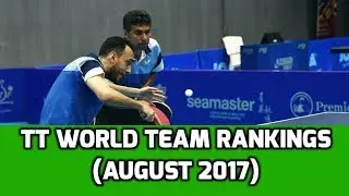 Table Tennis World Team Rankings | August 2017