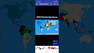 Updated Custom World Map in World Provinces! #country #geography