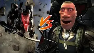 TF2 Soldier vs a chainsaw wielding robot wolf