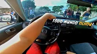 HONDA CIVIC SÓ O CANO NA PORTA DA ESCOLA - chamou muita atenção?