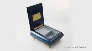 MBEG0720BLL - Vibrant Blue Ercolano Music Jewelry Box - 