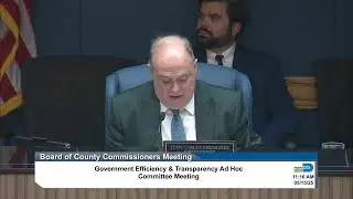 05.15.2025 - Government Efficiency and Transparency Ad Hoc Committee Meeting