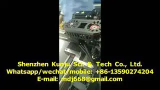 Columbia Customer testing & installing Surgical Drape & Gown Glue Spraying Machine