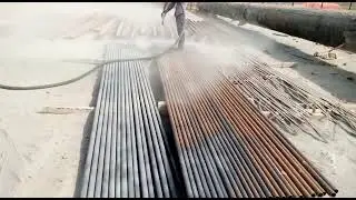 Sandblasting pipelines at Nimir chemical complex shakhupura