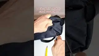 Cut-Resistance Test of our Small Sling Bag EDC (Every Day Carry) #slingbag