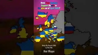 Does Your Country Support Russia or Ukraine? April 2025 #shorts #europe #map #ukraine #russia