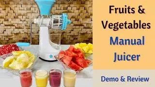 Ganesh Manual Fruit and Vegetable Juicer | Best Hand Juicer | Demo & Review in Hindi