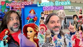 Enchanted Elegance Ariel & Lunch Break Christmas Shopping at Barnes & Noble ~ Dolliday (Day 18)