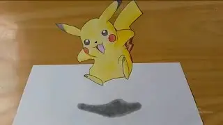 3D drawing - pikachu