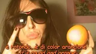 learn italian with thisisitalia, things around an ORANGE..