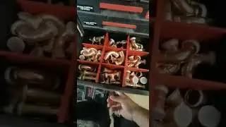 my tools / materials setup on a boiler install
