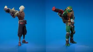 [New] Michelangelo doing Funny Built In Emotes in Fortnite #3 (Ninja Turtles)