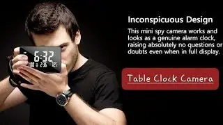 Spy Table Clock Camera WIFI Night Vision Hidden Alarm Clock
