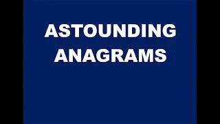 The Anagram Song 2021