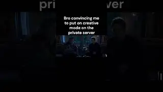 Bro convincing me to put on creative mode on the private server  #viral #shorts #short #minecraft