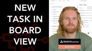 How to Create a New Task in Board View in ASANA