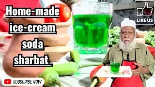Home-made ice-cream soda sharbat 🥰 |vlogwithhajiali #soda #homemade #ramzanspecial #viralvideo