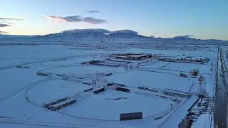 (Zoomed in 50%) Snowy  Butler, Birdland, N Kingman at Sunrise