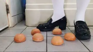 High heels loafers crush custard cream cake (Preview) 高跟樂福鞋踩卡士達奶油蛋糕 預覽