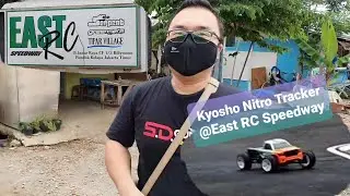 Coba main RC engine Kyosho Nitro Tracker @East RC Speedway Jakarta Timur.