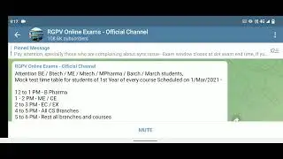 RGPV Mock test 2022 | RGPV Latest Update 😮