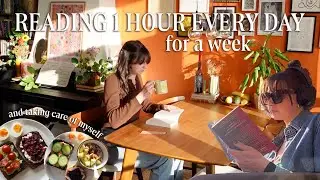 Reading 1 Hour Every Day: 4 books, 1 quarter marathon & lots of self care // READING VLOG
