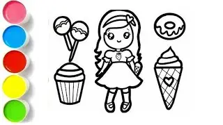 Doll Drawing for Kids | Easy Doll Drawing Step by Step | Cute Doll Drawing