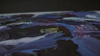 Abstract Painting On A Canvas | Free Stock Video Footage HD 4K