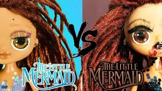 new 2023 the little mermaid lol omg doll makeover pt2 Fake lol omg to evil siren little mermaid doll