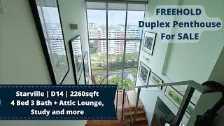 This $3.08M Penthouse has an Entertainment Hall in the Attic!
