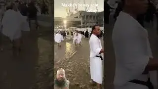 Makkah heavy rain today 24k2025 #rain #beach #flood #explore #automobile #amwajisland #makka