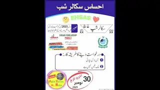 How to apply in ehsas undergraduate program 2021 #scholarship #HEC #University #undergraduate