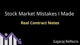 3 Stock Market Mistakes I Made - Real Contract Notes