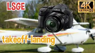 4K | ROBIN DR4000  HB-KEX PATTERN|  LANDING & takeoff &Eacute;CUVILLENS/LSGE.