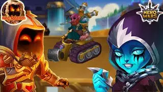 hero wars | keira & Astaroth vs Khornak (fenris and oliver was there too)