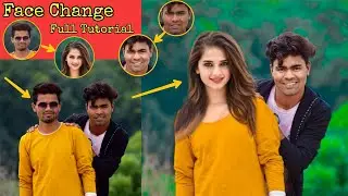 Boy to Girl Photo Editing | How to Change Face in Photos | Male to Female Face Photo Editing Tricks