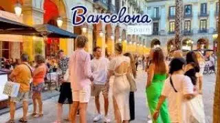 Summer Nights in Barcelona: A Peaceful Evening Walk 🇪🇸