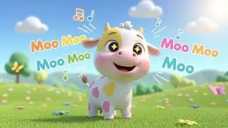Baby Cow Say Moo Moo Moo 🐄 | Funny Kids Cartoon | Toddler Video USA