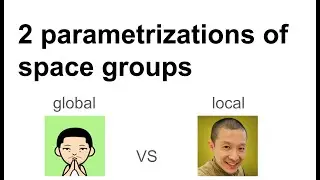 Understanding the 2 parametrizations of unit cells for space groups