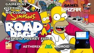 The Simpsons: Road Rage ANDROID SETTINGS AetherSX2 Retroid pocket flip 2 #games #aethersx2 #ps2