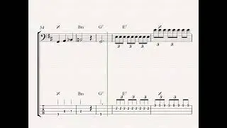 The Beatles -Dig a Pony - bass tab pdf