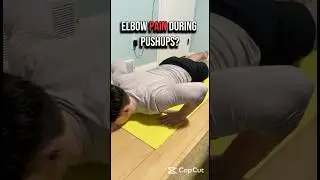 Fix elbow pain in 3 steps💪fix it fast 4 #fixitfast #pushupform #elbowpain #thefuturephysio #shorts
