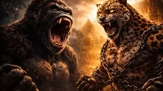 GIANT KONG vs EXPERIMENT LEOPARD 🔗 | The Golden City Monster Battle