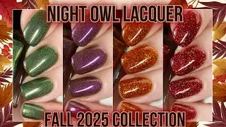 Коллекция Night Owl Lacquer осень-зима 2025: живые образцы и обзор