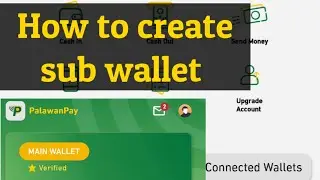 How to create sub wallet-Palawanpay