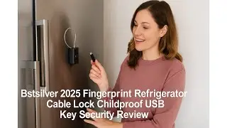 🔐 Bstsilver 2025 Fingerprint Refrigerator Cable Lock Childproof USB Key Security Review 🔐