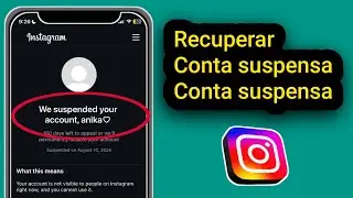 Como recuperar uma conta suspensa do Instagram || Como recuperar uma conta banida do Instagram 